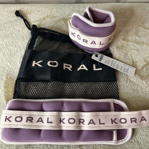 KORAL 1lb Wrist / Ankle Weights with Mesh Carrying Bag - Picture 1 of 5